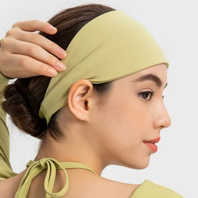 Großhandel Fabrik Neue Hohe Elastizität Atmungsaktive Yoga Fitness Sport Feuchtigkeitsableitend Sport Bandana Frauen Stirnband