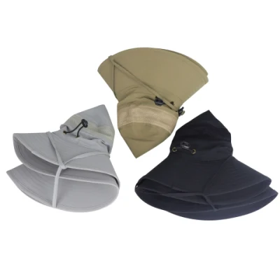 Outdoor UV Sonnenschutz Breite Krempe wasserdicht atmungsaktiv Einstellbare Angeln Wandermütze mit Bucket und Nackenklappe