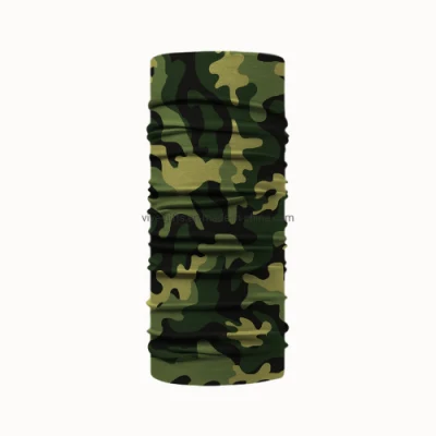 Fahrrad-Polyester Camo schirmt kundenspezifische Röhrengesichtsmaske Bandana ab