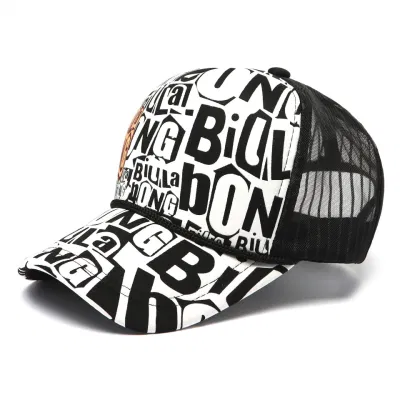 2023 Neue Mode-Anbieter 5 Panel Logo Bestickt Mesh Custom Samt Trucker Mütze