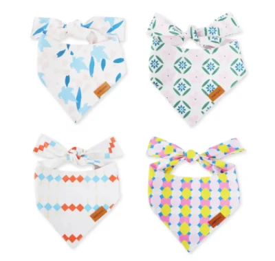 Personalisiertes Hundeätzchen Custom Logo gedruckt Sublimation Haustier Bandana für Hund