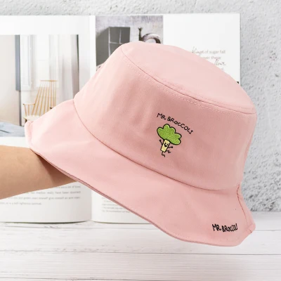 Hergestellt in China Großhandel Design Ihr eigenes Logo Custom Eimer Hüte für Frauen
