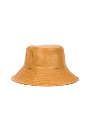 Hochwertige Solid Color PU Leder Eimer Hut