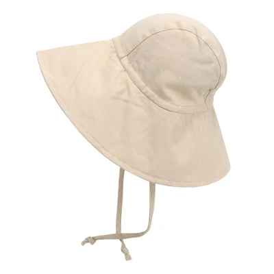 Individuelle einstellbare Baby Kinder Sonnenhut UV Sommer Sonnenschirm breit Krempe mit Kordelmütze für Babys