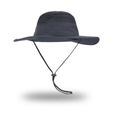 Outdoor UV Sonnenschutz Breite Krempe wasserdicht atmungsaktiv Einstellbare Angeln Wandermütze mit Bucket und Nackenklappe