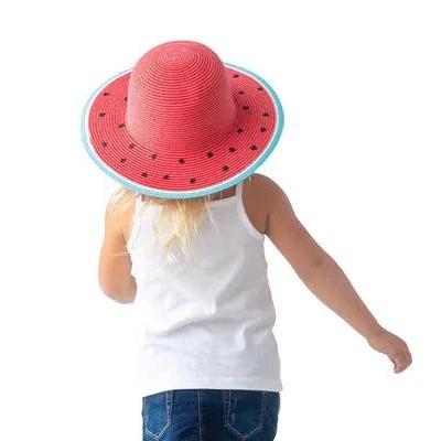 Großhandel Custom Unisex Kinder Baby Mädchen Junge Rettungsschwimmer Stroh Sun Surf Beach Sommer Kinder Hüte