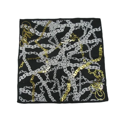 Individuelle Größe 100% Baumwolle Pocket Hankie / Herren Bandanas mit hoch Qualität Satin Baumwolle Bandana