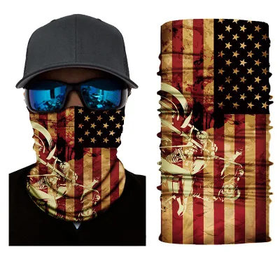 Magisches Kopftuch Outdoor Skull Multifunktionales Nahtloses Rohr Elastisches Bandana