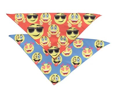 Hanyang Großhandel Weiche Baumwolle Double Layer Gedruckt Hund Bandana