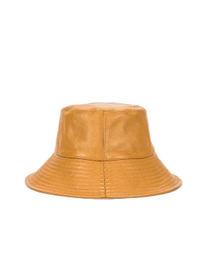 Hochwertige Solid Color PU Leder Eimer Hut