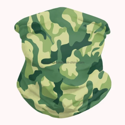 Fahrrad-Polyester Camo schirmt kundenspezifische Röhrengesichtsmaske Bandana ab