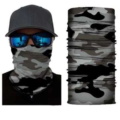 Outdoor Elastische Angeln Custom Print Camoflage Nahtloses Hals Tubular Bandana