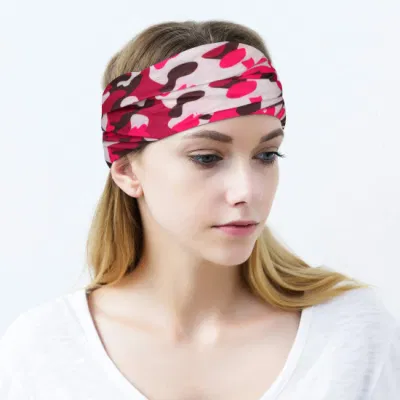 Camouflage Serie 100% Ployester Nahtlose Tube Bandana Sport Kopfbedeckung Bunt Kopfband Mit Halsband