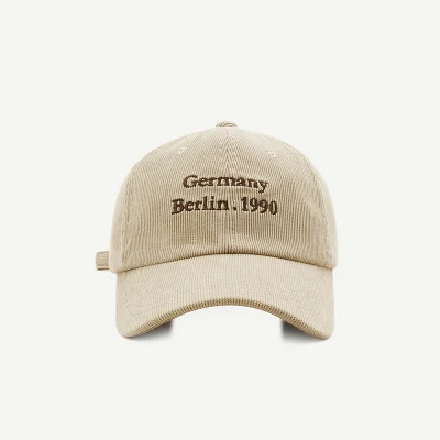 Custom Cord Stickerei Logo Trucker Hüte Mesh Zurück Caps