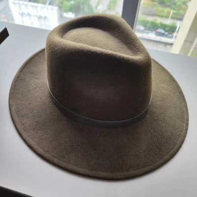 Heißer Verkauf Wintermode 100% Australische Wolle Damen Steifigkeit Krempenfilz Fedora Hüte