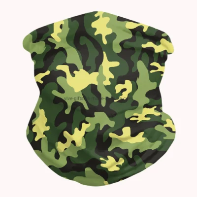 Fahrrad-Polyester Camo schirmt kundenspezifische Röhrengesichtsmaske Bandana ab