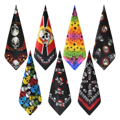 Halloween Urlaub Polyester Skelett Schädel Bandana Cowboy Stil Stirnband Bandanna