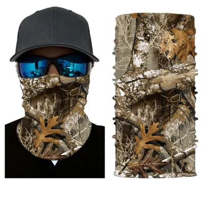 Outdoor Elastische Angeln Custom Print Camoflage Nahtloses Hals Tubular Bandana