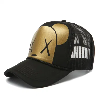 2023 Neue Mode-Anbieter 5 Panel Logo Bestickt Mesh Custom Samt Trucker Mütze