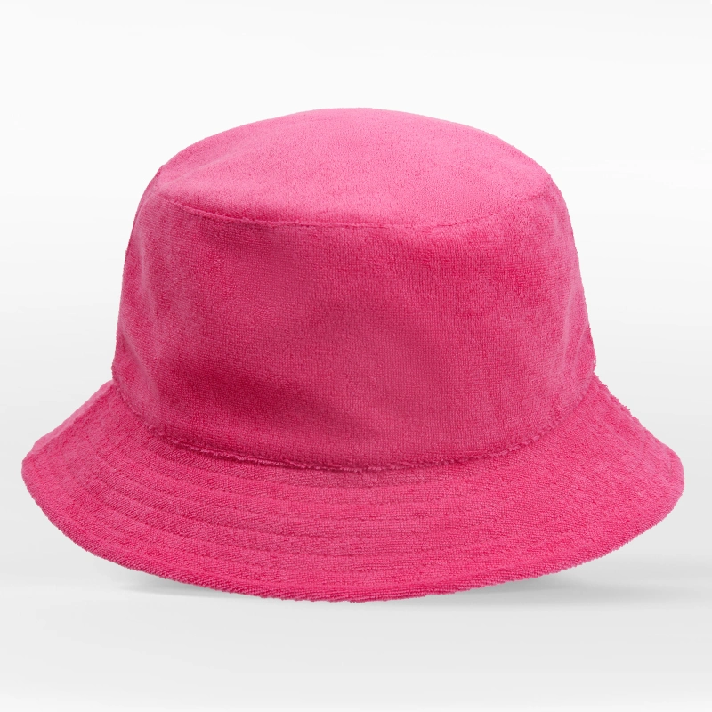 Wholesale Custom Logo Terry Cloth Bucket Hat for Women Men