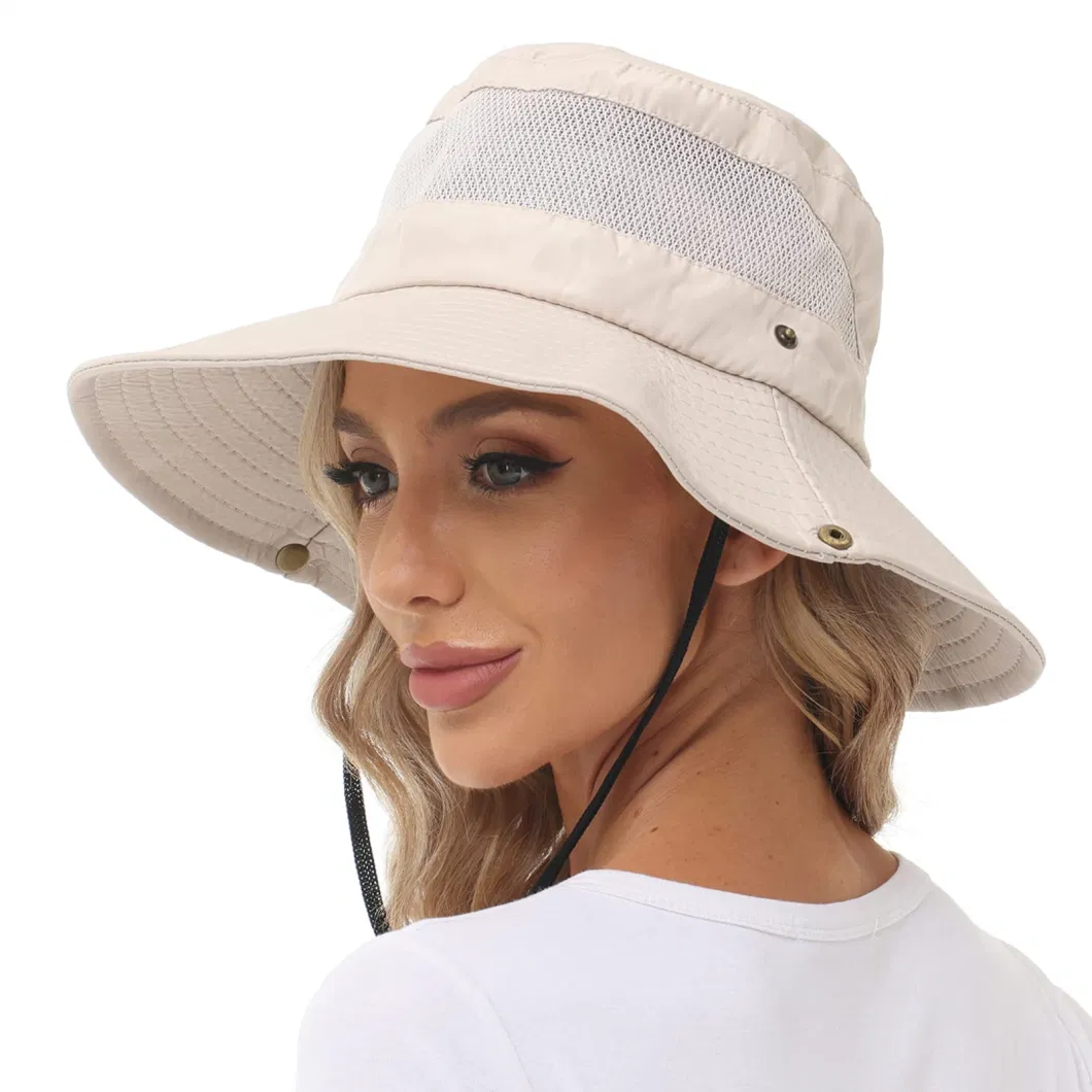 Sun Waterproof Women Gardening Wide Brim UV Protection Foldable Fishing Hat