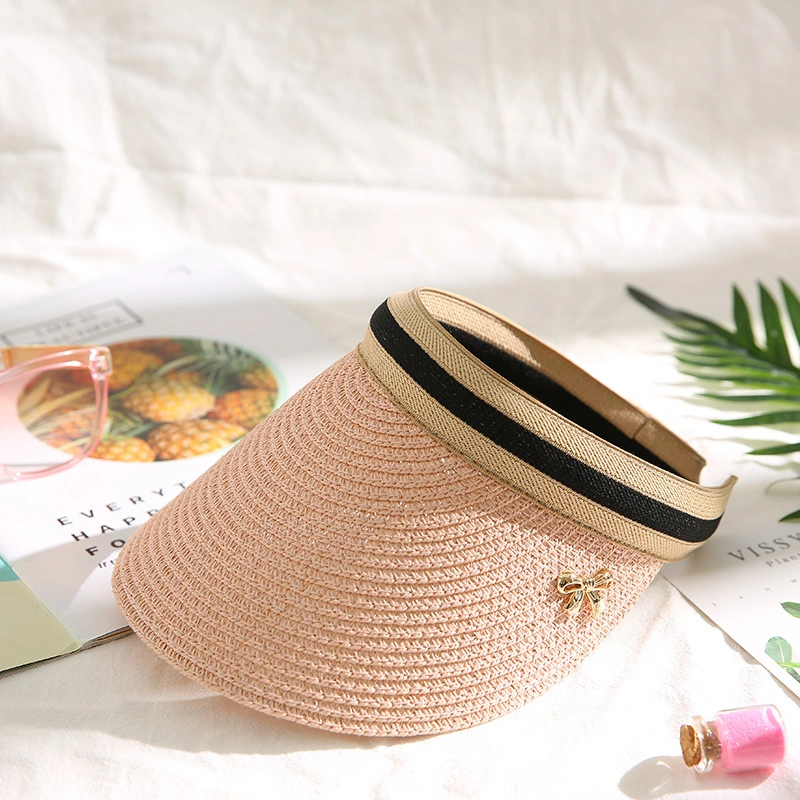 Summer Beach Sun Protection Empty Top Hat Ladies Sunblock Outdoor Travel Hat Visors Hat