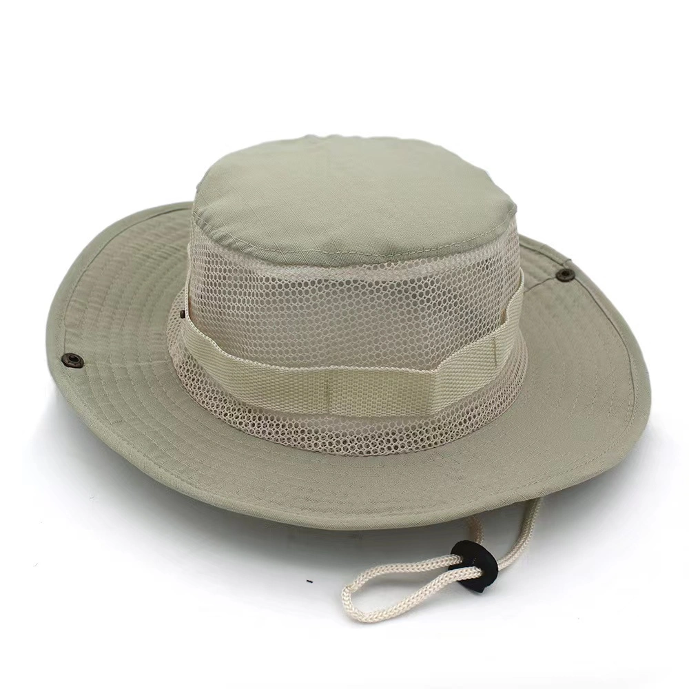 Jungle Fisherman with Wide Brim Safari Camouflage Bucket Hat