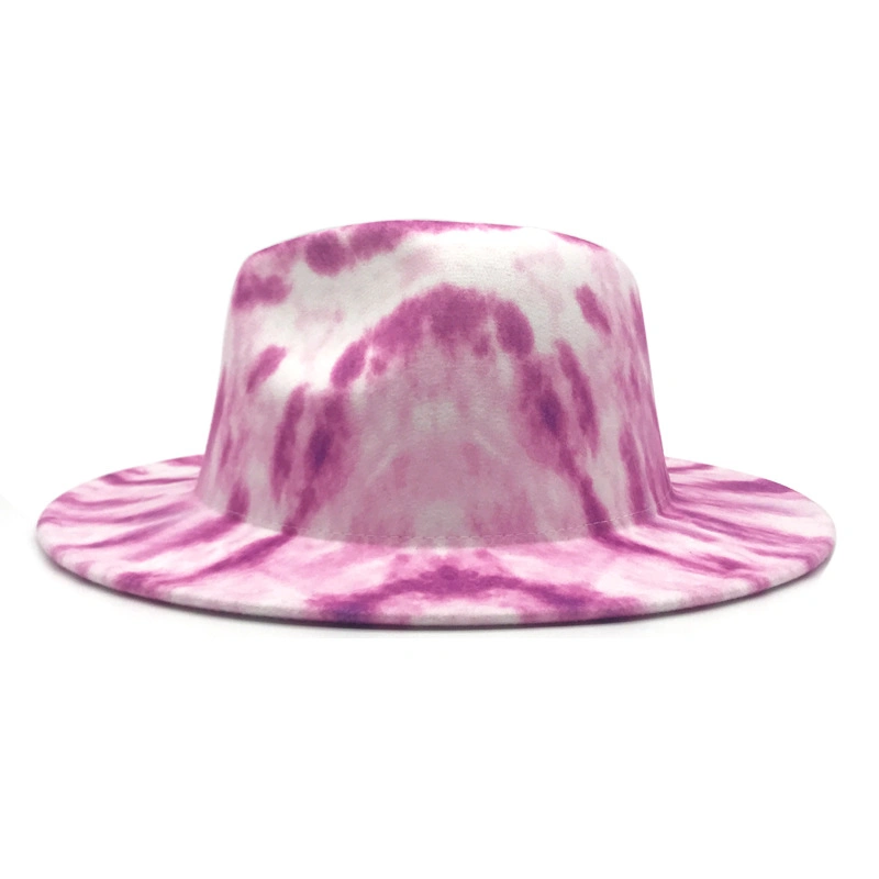 2 Tone Tie Dye Fedora Hat