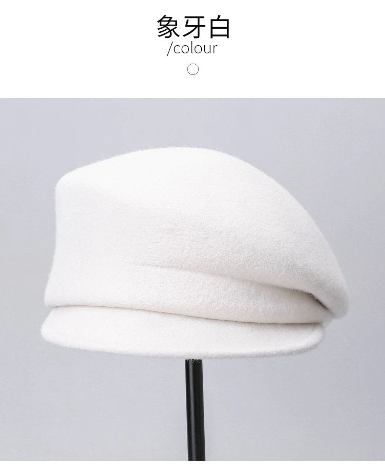 Autumn and Winter Girl Berets Women Fashion Bucket Leisure Hat Casual Wholesale Ins Style Chic Knitted Cap Straw Cap Winter Cotton Beanie Hat Lady Pure Wool Hat