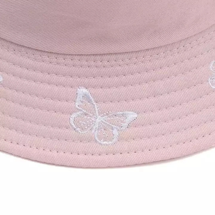 New Embroidery Fisherman Hat Men Women Reversible Bucket Hat