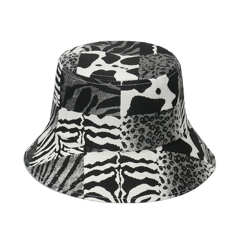 High Quality New Trend Custom Cotton Printed Striped Outdoor Sports Bucket Hat