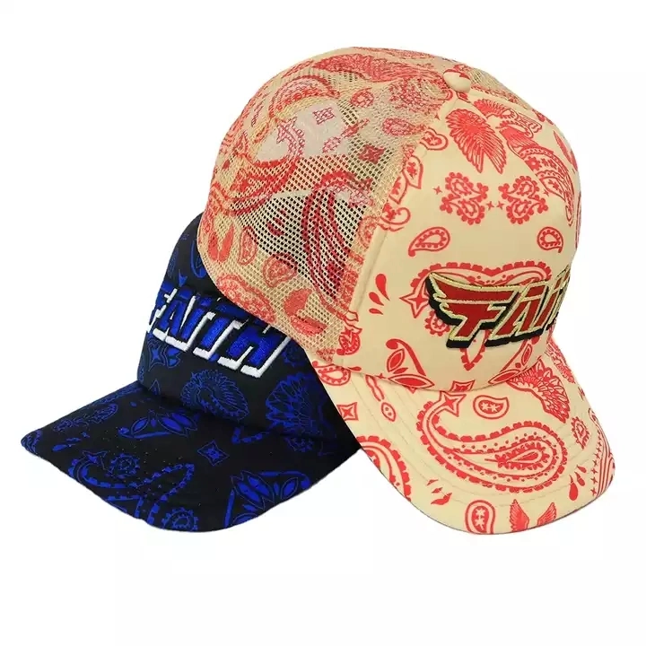 Wholesale High Quality Small MOQ Polyester Foam Trucker Caps a Frame Style Unisex Hat for Man and Woman Printing on Mesh