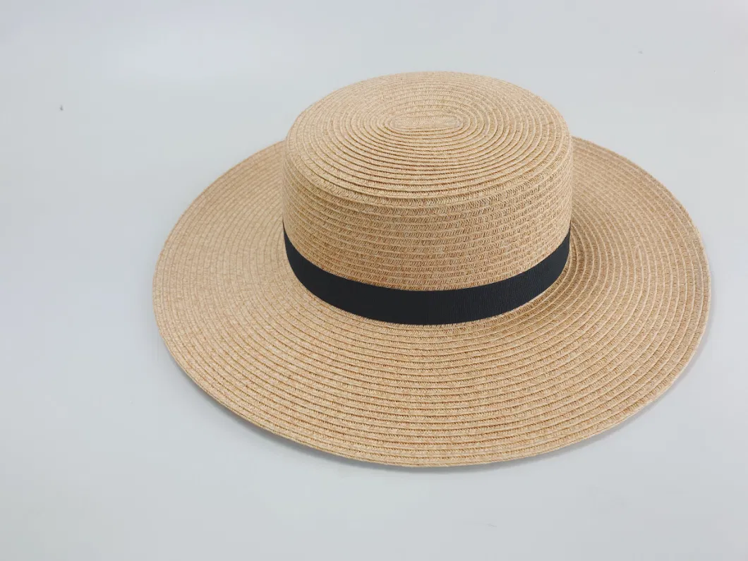 FSC Paper Straw with Golden Rulex Boater Hat