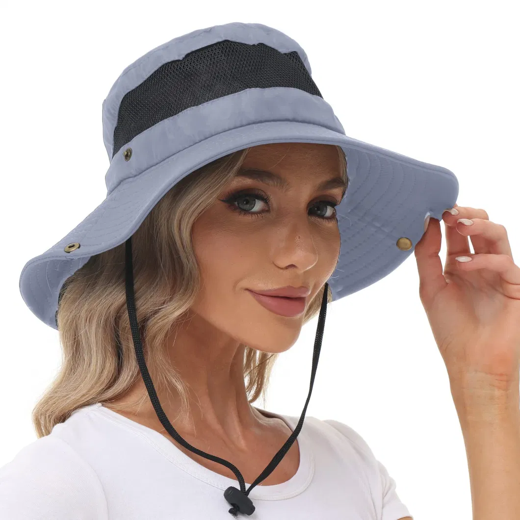 Sun Waterproof Women Gardening Wide Brim UV Protection Foldable Fishing Hat