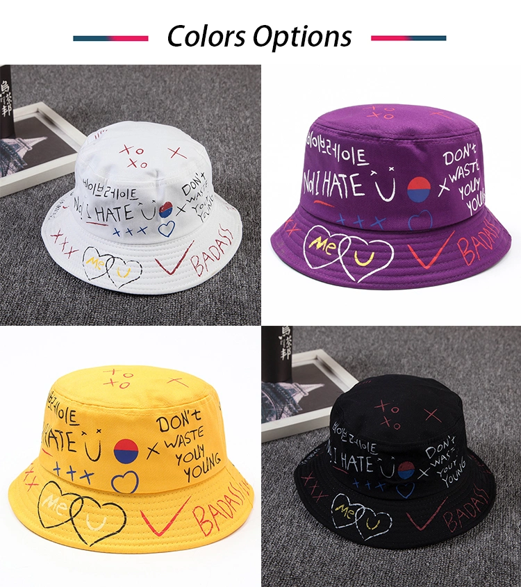 Wholesale High Quality Customized Designed Cotton Fishing Bucket Hat