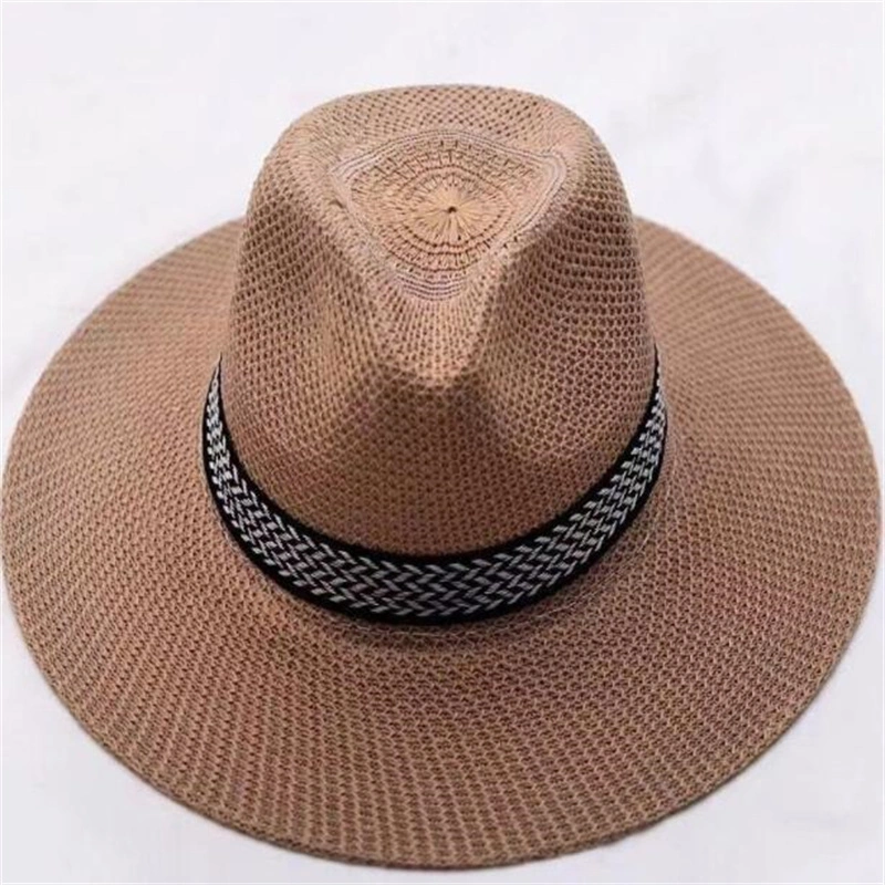 Sun Straw Braid Floppy Fedora Beach Panama Cap Straw Hats