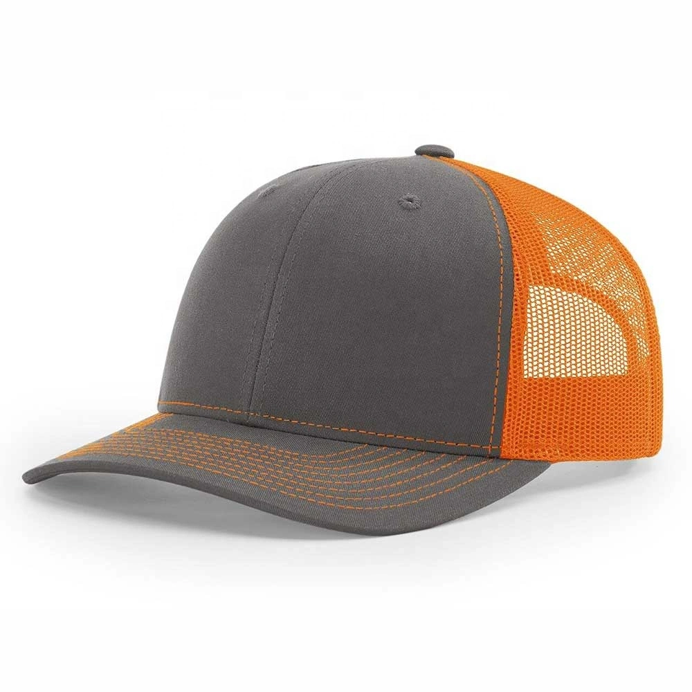 High Quality Blank Trucker Richardson 112 Trucker Mesh Brown Snapback Hat