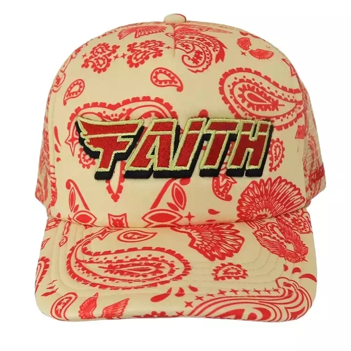 Wholesale High Quality Small MOQ Polyester Foam Trucker Caps a Frame Style Unisex Hat for Man and Woman Printing on Mesh