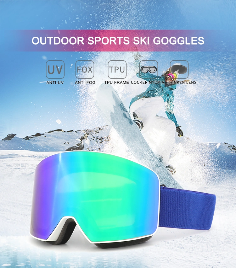 Custom Big Winter Skiing Season Masks Ski Snow Sungalsses Youth Ski Goggles