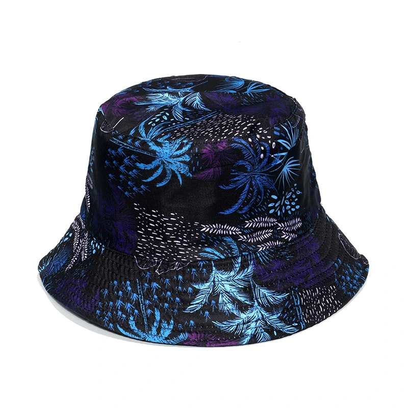 Custom Logo Bucket Hat Summer Fisherman Gorras, Women Reversible Sun Cap