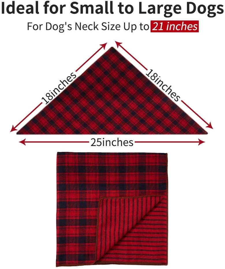 Hanyang OEM Pet Accessories Pet Product Whoesale Custom OEM Custom Pet Dog Bandana Pet Bibs Reversible Dog Bandana