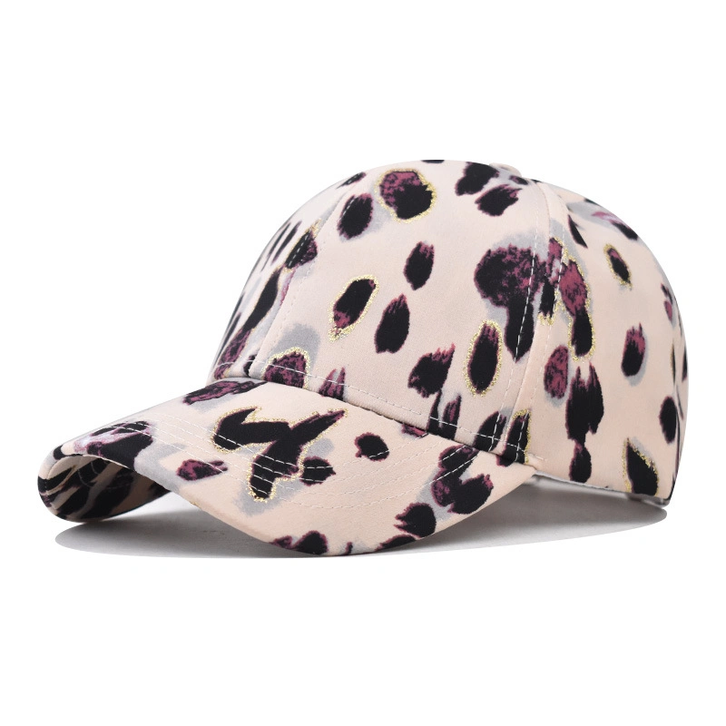 Fashion Structured Personalized Leopard Design Custom Baseball Hat