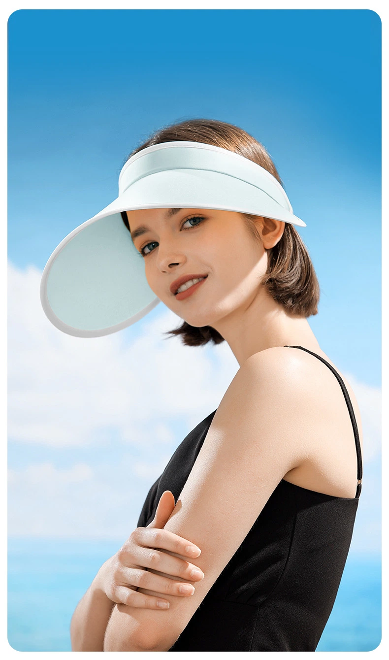 Sun Protection UV Resustance Breathable Empty Top Hat with Anti-Sweat Band