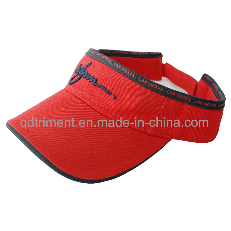 Top Quality Polyester Breathable Mesh Embroidery Sport Visor (TRV004)