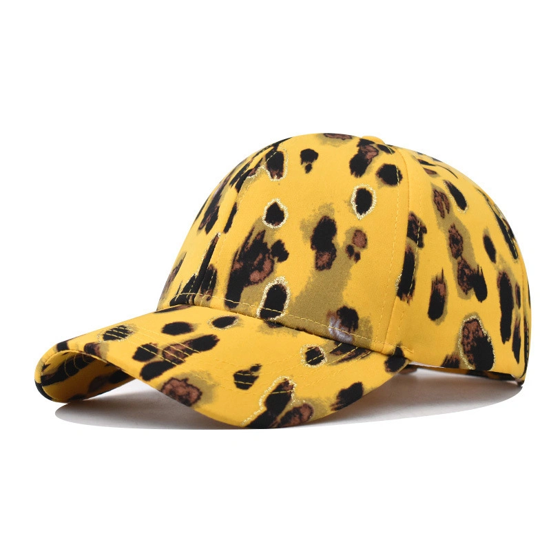 Fashion Structured Personalized Leopard Design Custom Baseball Hat