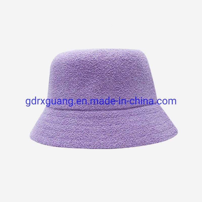 Wholesale Fashion Embroidery Custom Terry Towel Cloth Bucket Hat