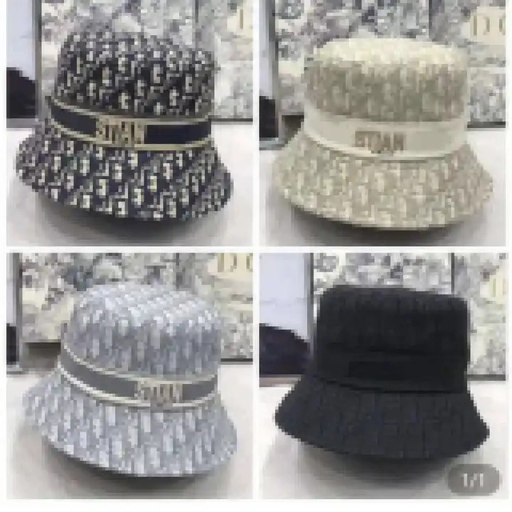 Wholesale Printed Women Fluffy Sun Casual Hat Fishermen Bucket Hats Designer Buckt Hats