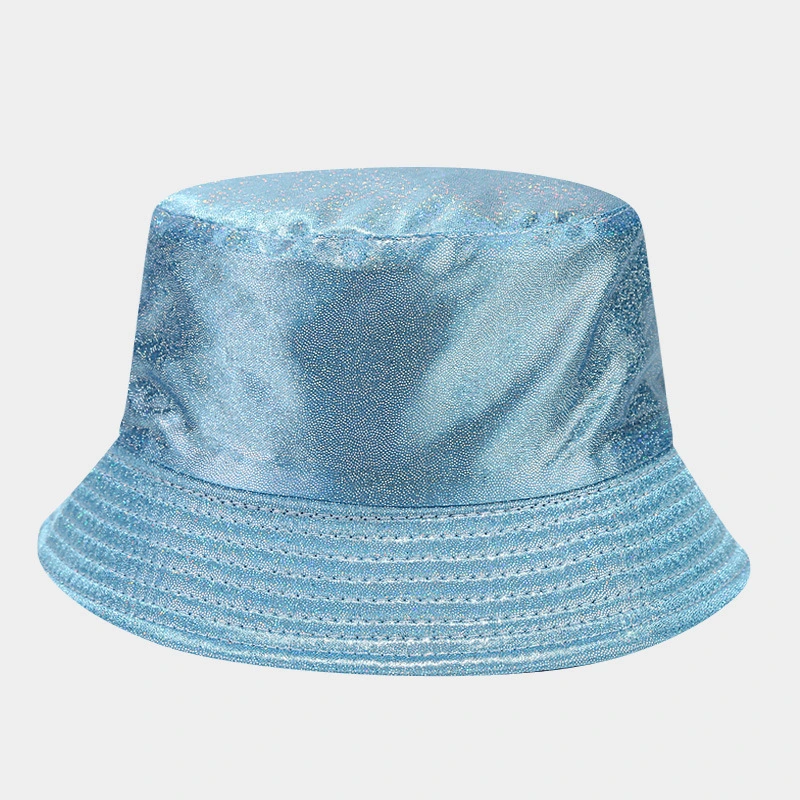 Promotional Branded Gifts Rainbow Color Riversible PU Leather Outdoor Sports Bucket Hats