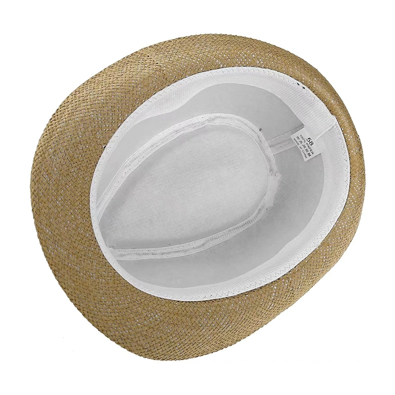 Classic Panama Summer Fedora Trilby Paper Straw Sun Hats for Men Women Beach Hat