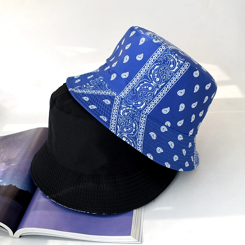 Hot Sale New Design Outdoor Fishing Customized Printing Reversible Cotton Bucket Hat